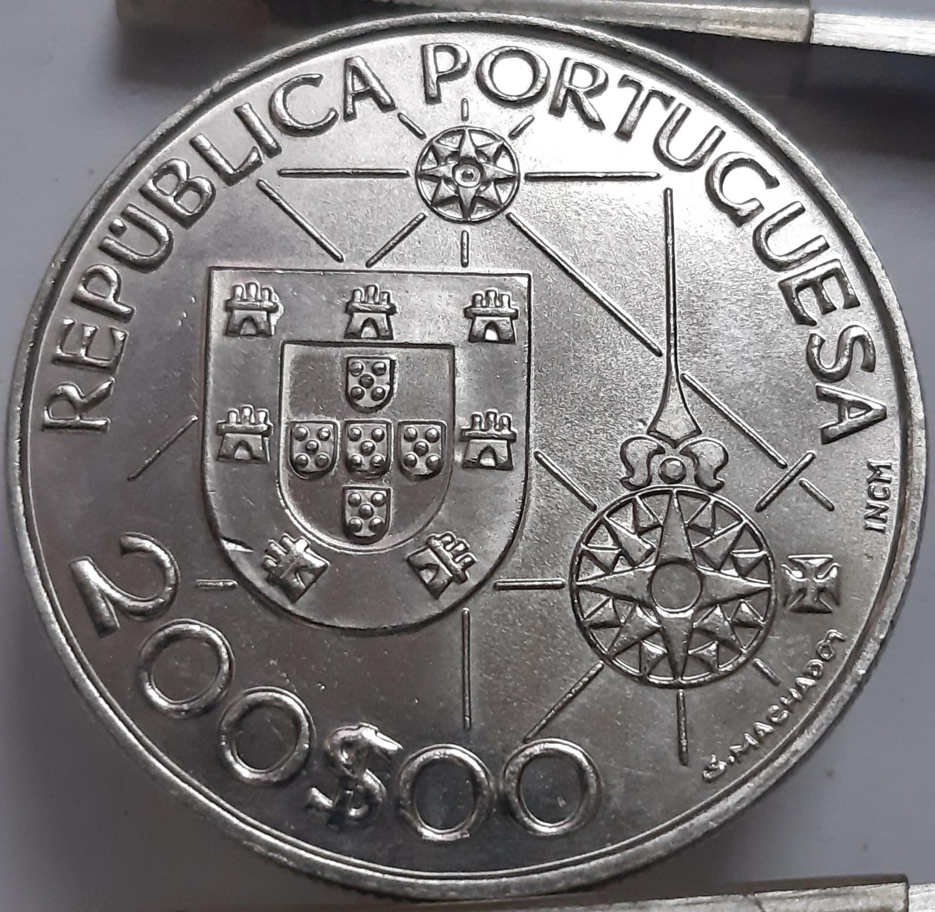 Portugalija 200 Eskudų 1992 Proginė KM#660 (4841)