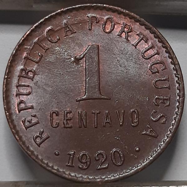 Portugalija 1 sentavas 1920 KM#565 Su broku (4885)