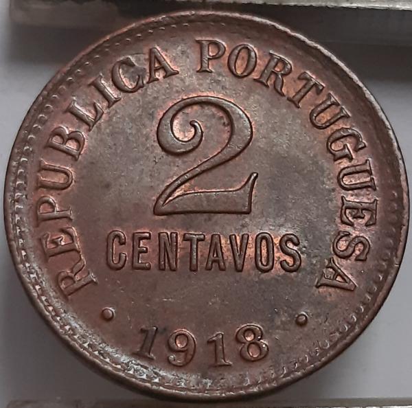 Portugalija 2 sentavai 1918 KM#568 (4836)