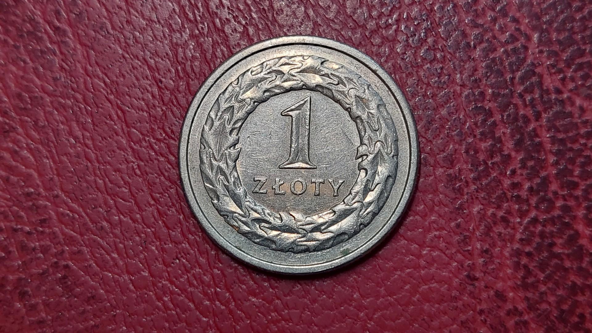 Lenkija 1 zlotas, 1991 Y# 282