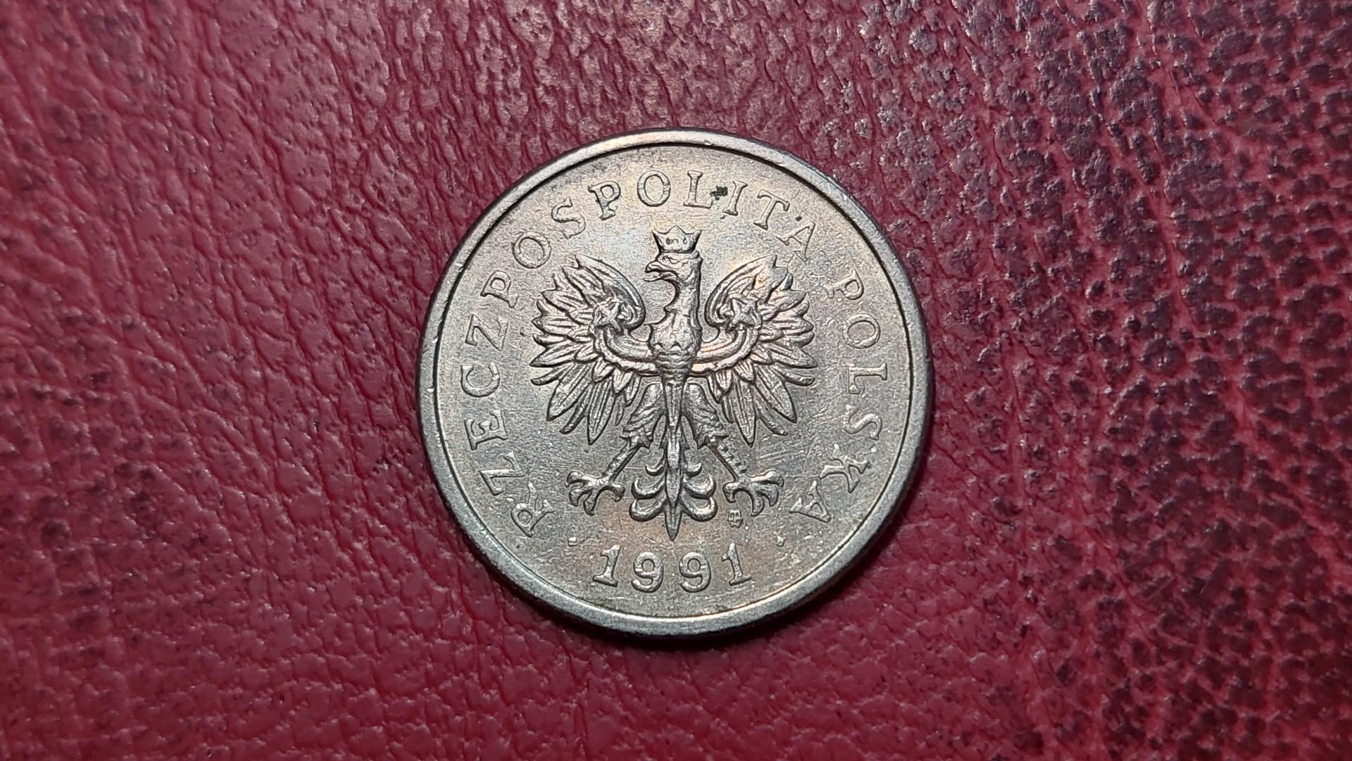 Lenkija 1 zlotas, 1991 Y# 282