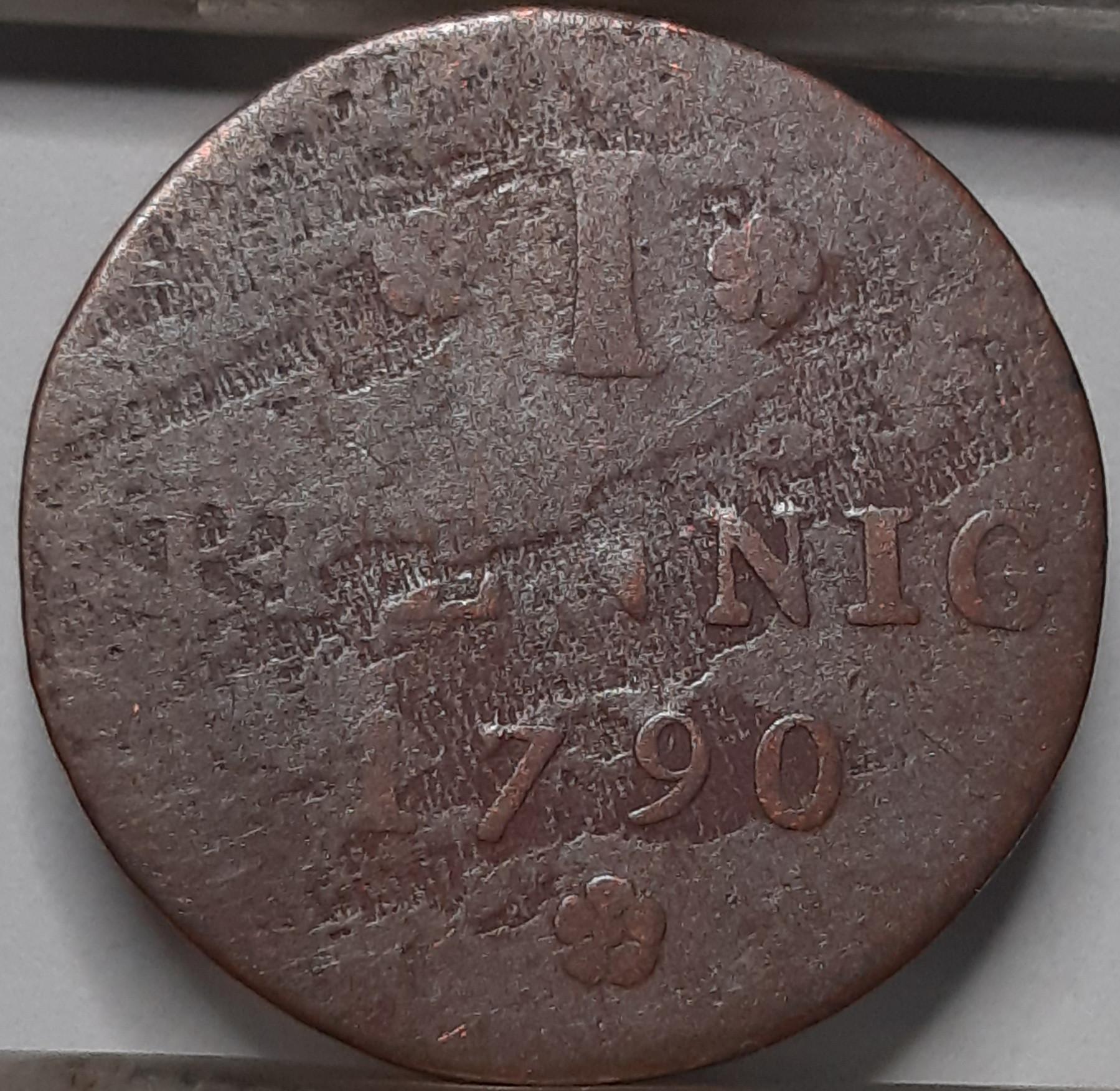 Frankfurtas 1 Pfenigas P(F)B 1790 (4978 )