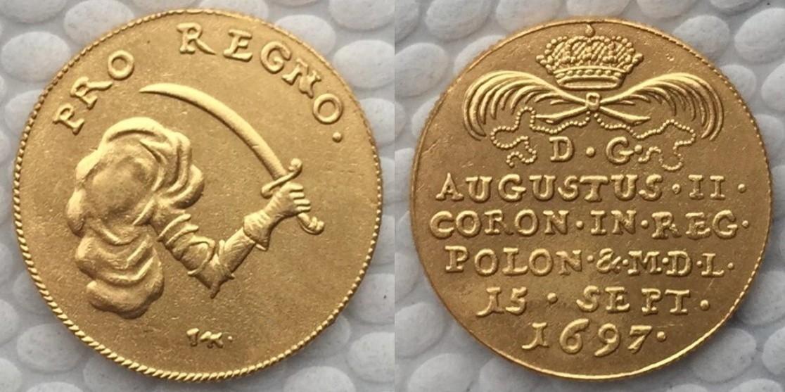 Retesnių "Auksinių" LDK monetų KOPIJOS