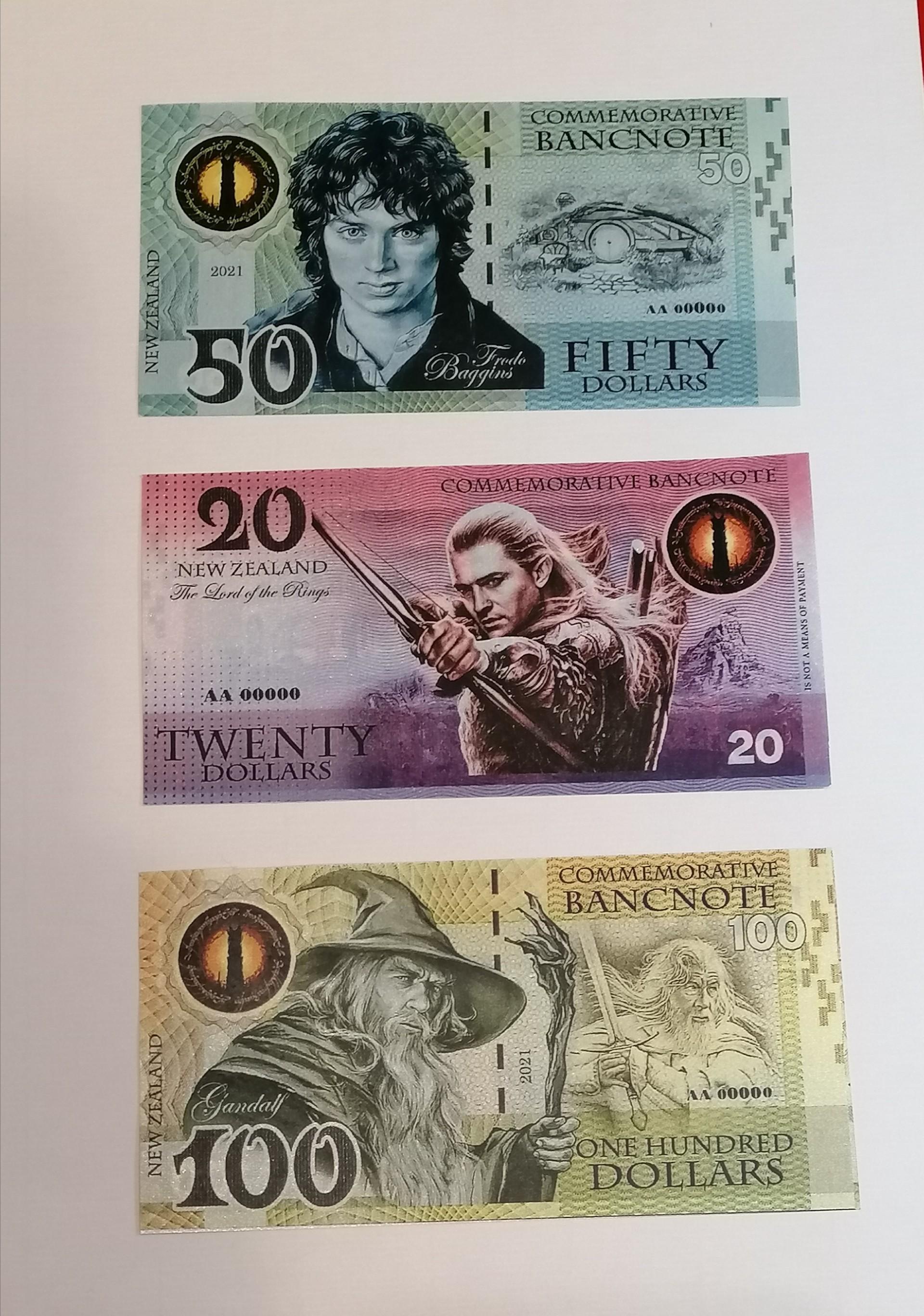 Žiedų valdovas (suvenyriniai banknotai)