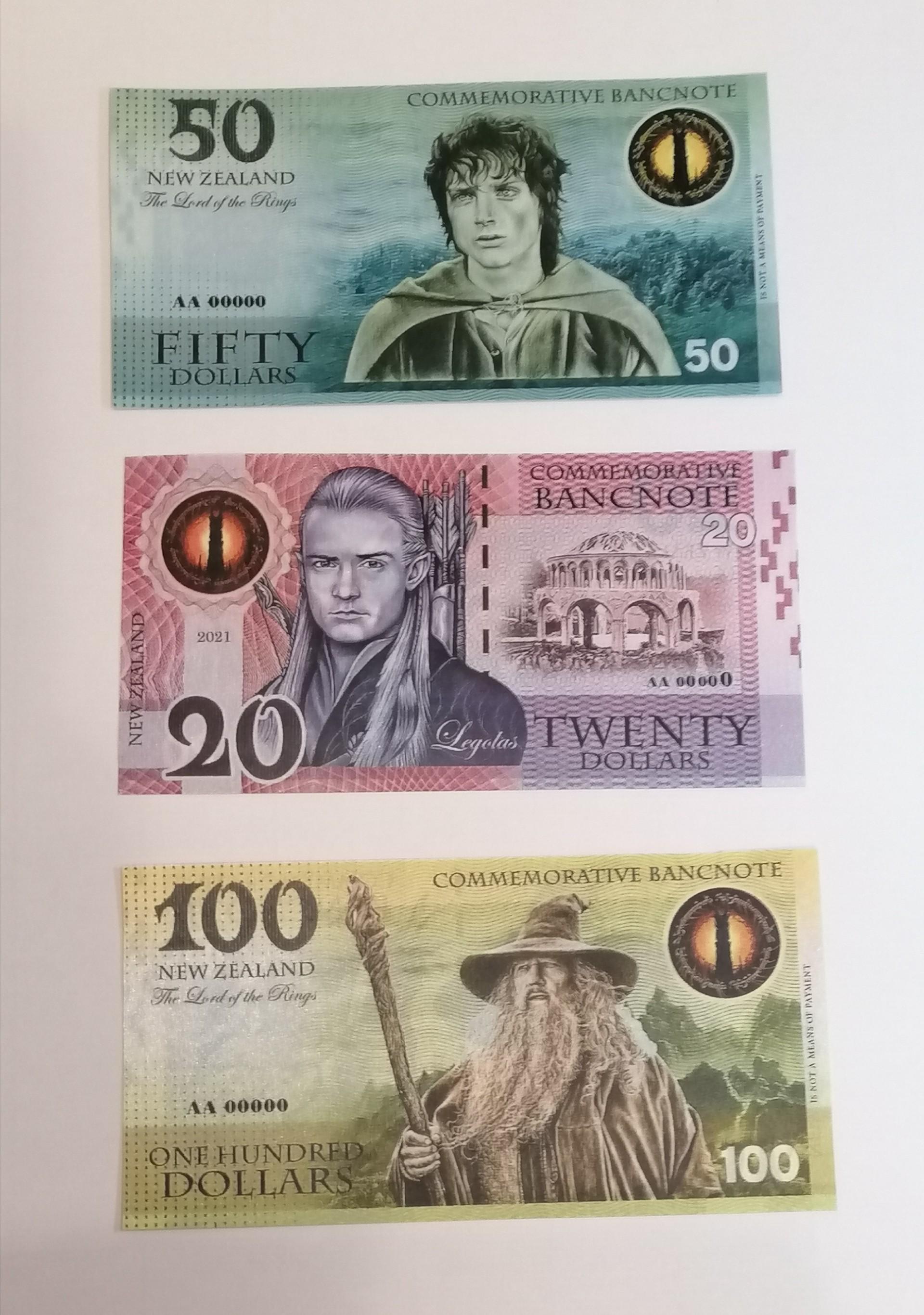 Žiedų valdovas (suvenyriniai banknotai)