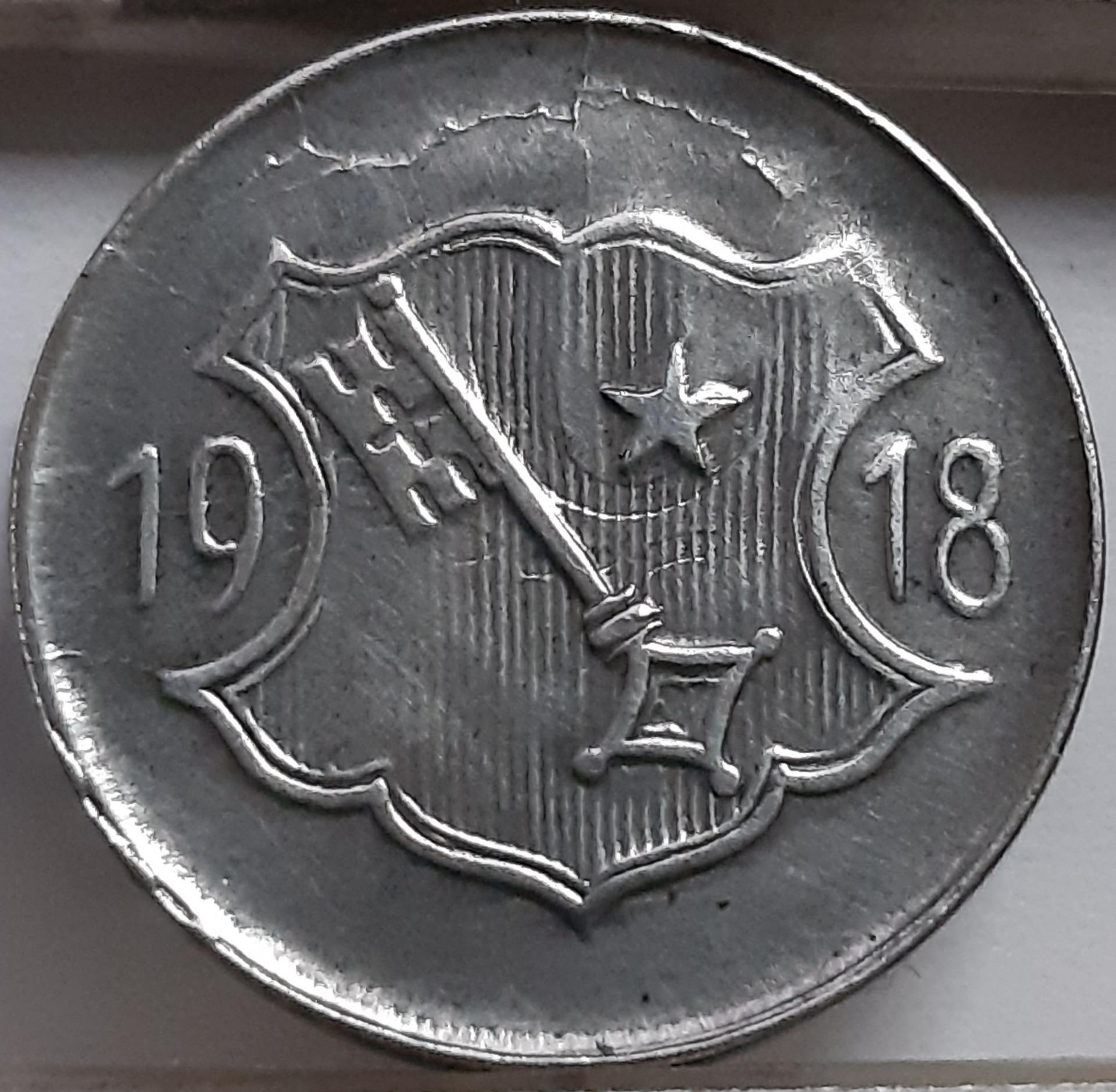 Vokietija 10 Pfenigų 1918 N#31828 KLAIDA (5060)