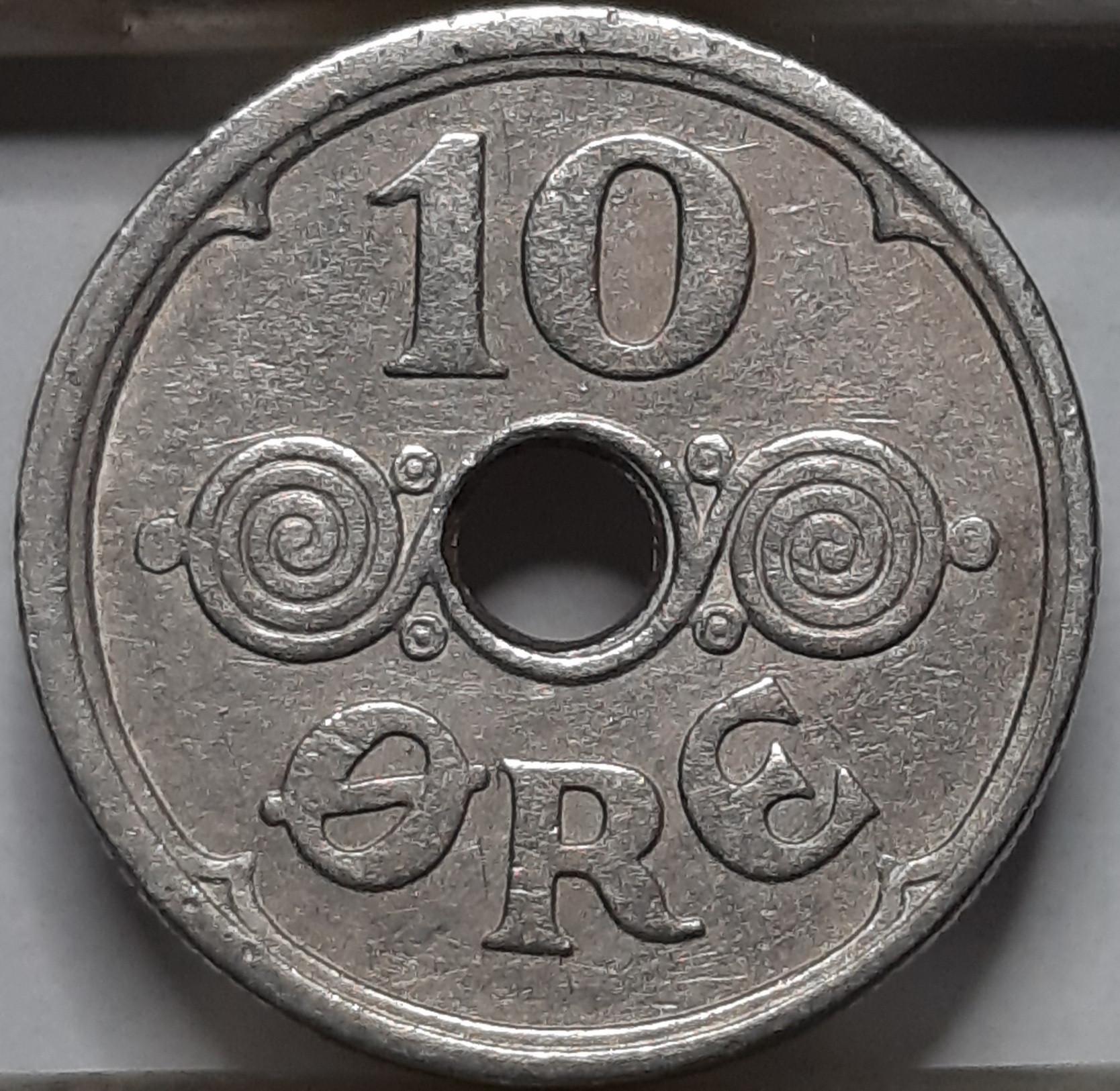 Danija 10 Erių 1925 KM#822 (5041)