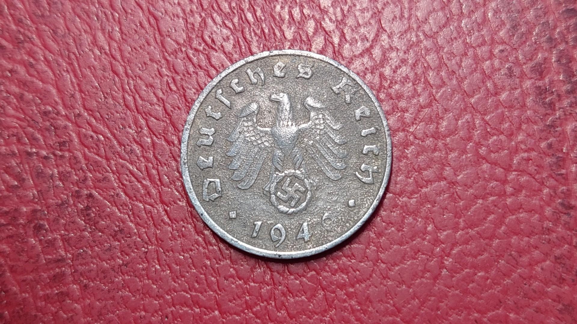 Trečiasis Reichas 1 reichspfenigas, 1940D KM# 97