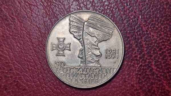 Lenkija 10 zlotų, 1971 Y# 64 Silezijos mūšio 50