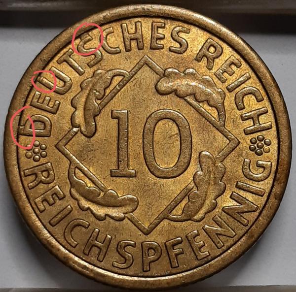 Vokietija 10 Reichspfenigų 1924 J KM#40 (5104)