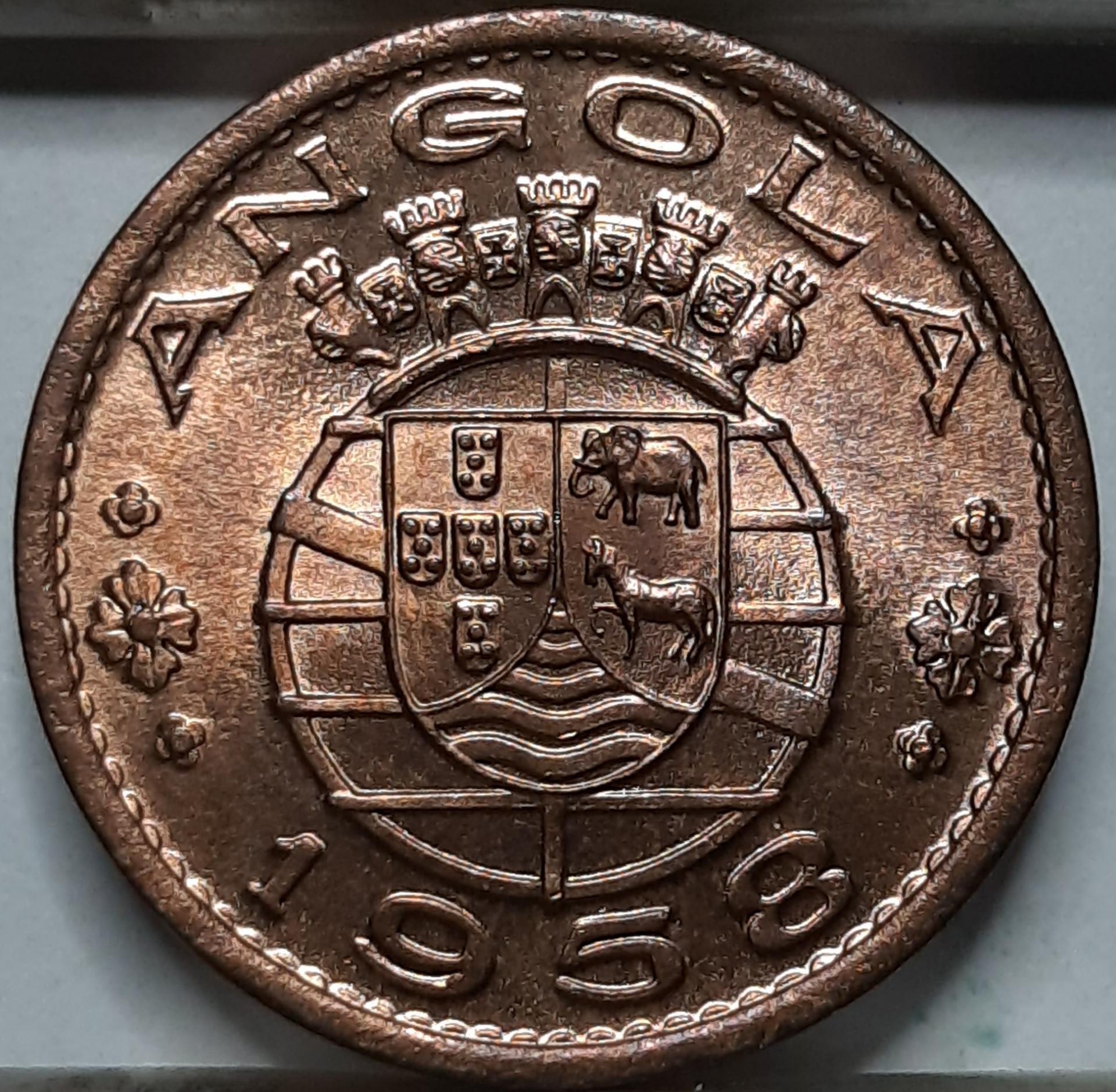 Angola 50 Sentavų 1958 KM#75 Bronza (5147) 