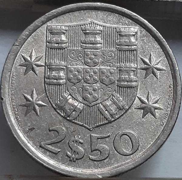 Portugalija 2,5 Eskudo 1977 KM#590 (5168) 