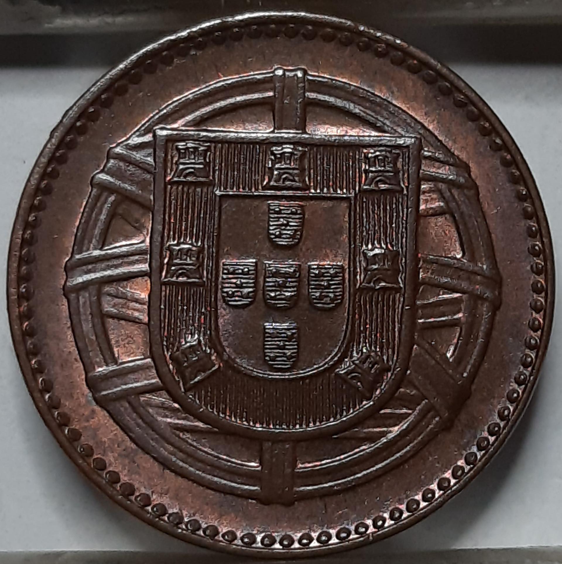 Portugalija 1 Sentavas 1918 KM#565 Bronza (5190) 