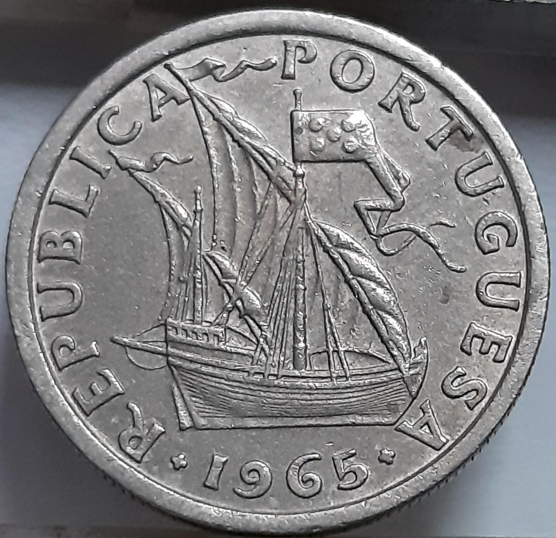 Portugalija 2,5 Eskudo 1965 KM#590 (5206) 