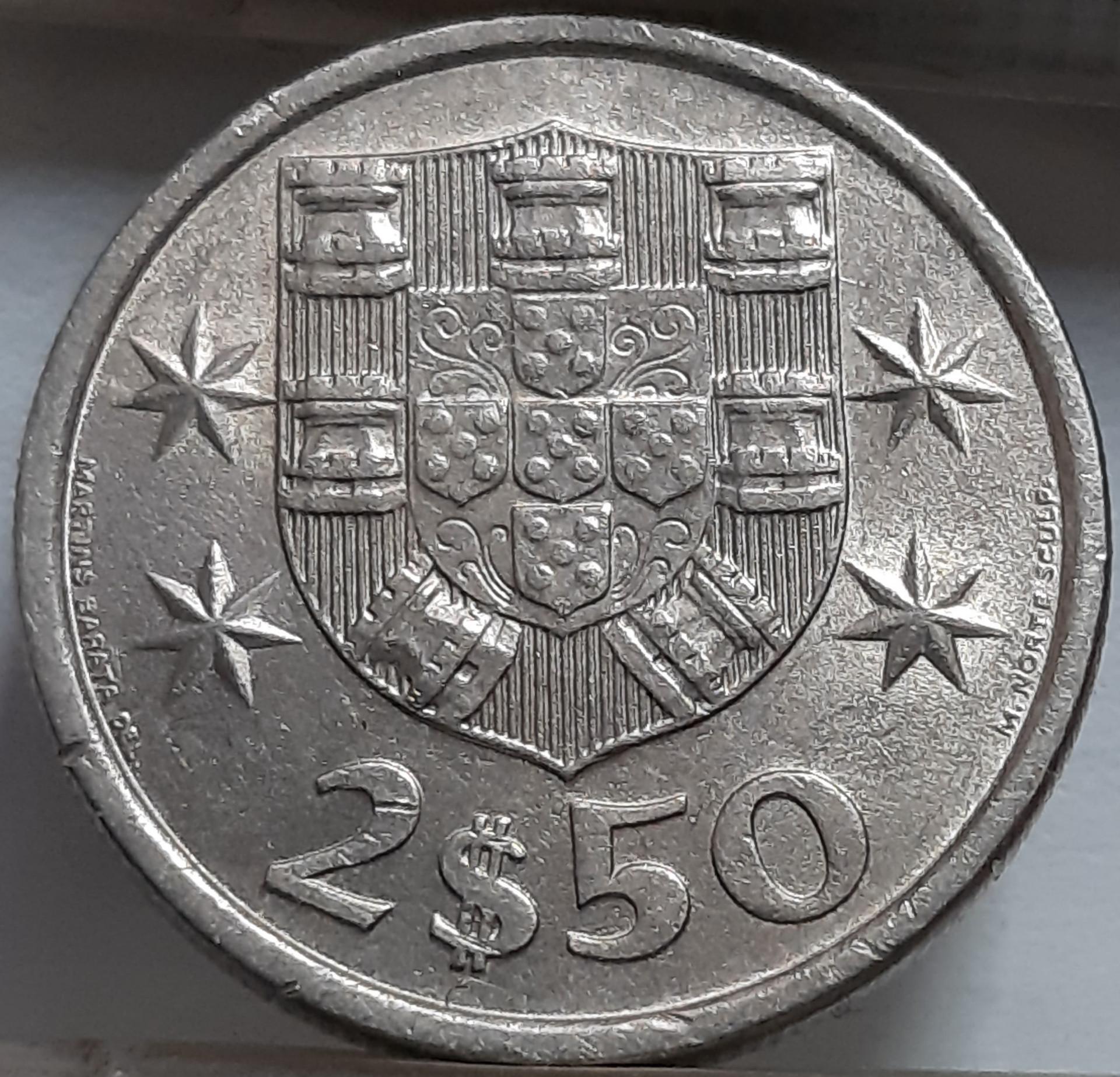 Portugalija 2,5 Eskudo 1981 KM#590 (5197) 