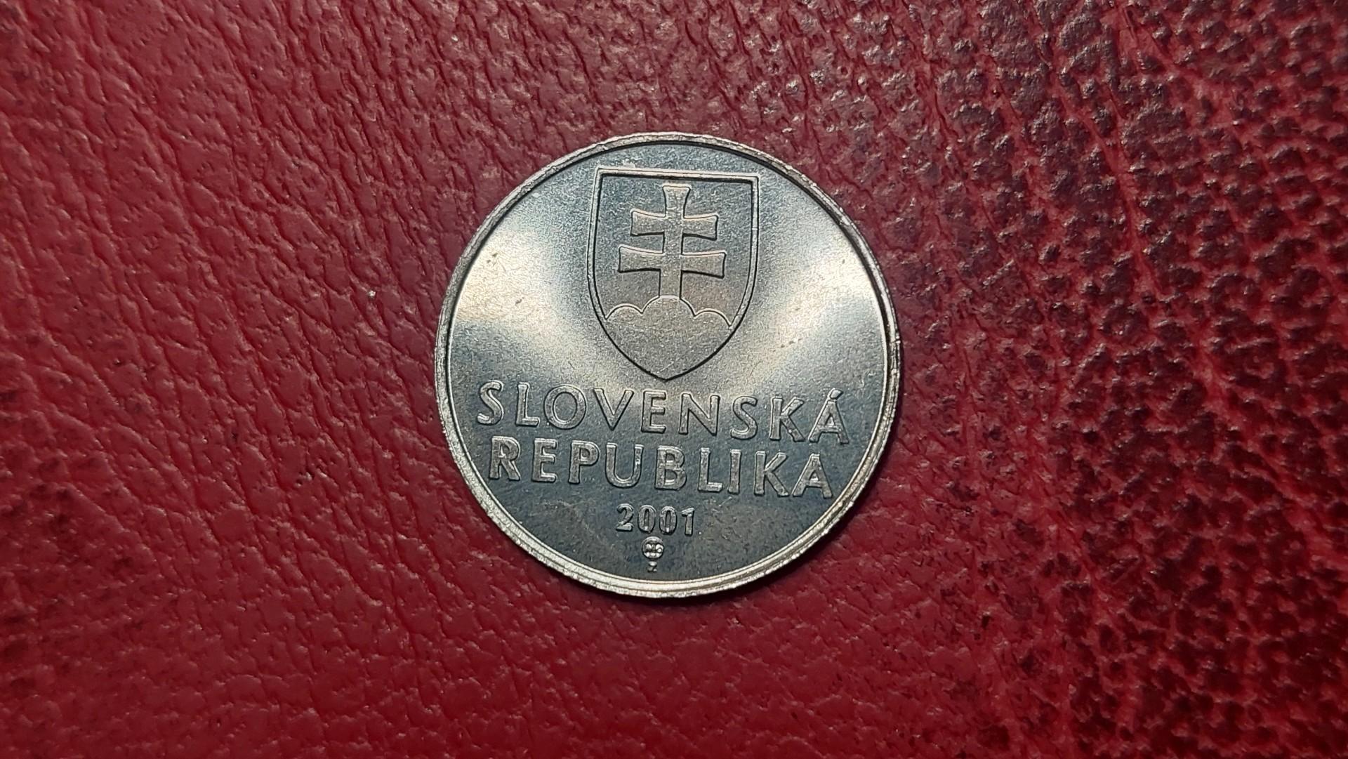 Slovakija 20 helerių, 2001 KM# 18