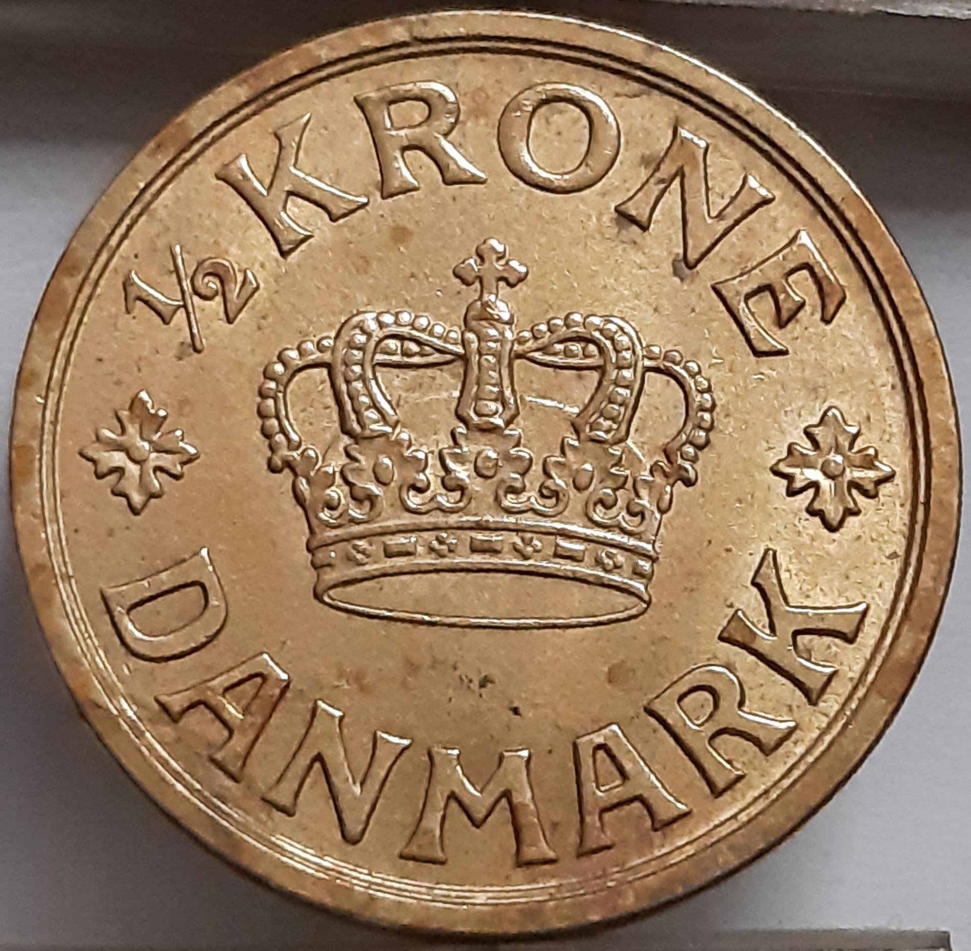 Danija ½ Kronos 1940 KM#831 (5277)