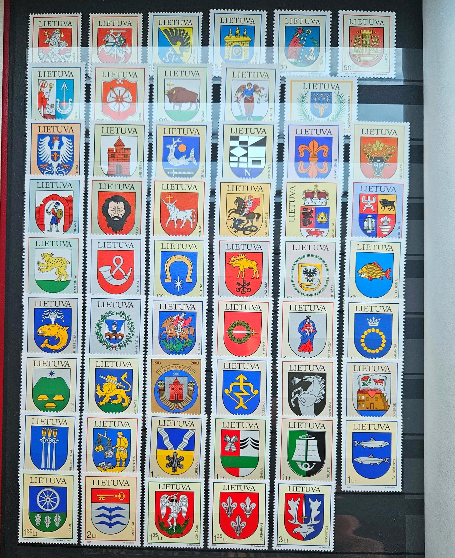 Lietuva- miestų herbai