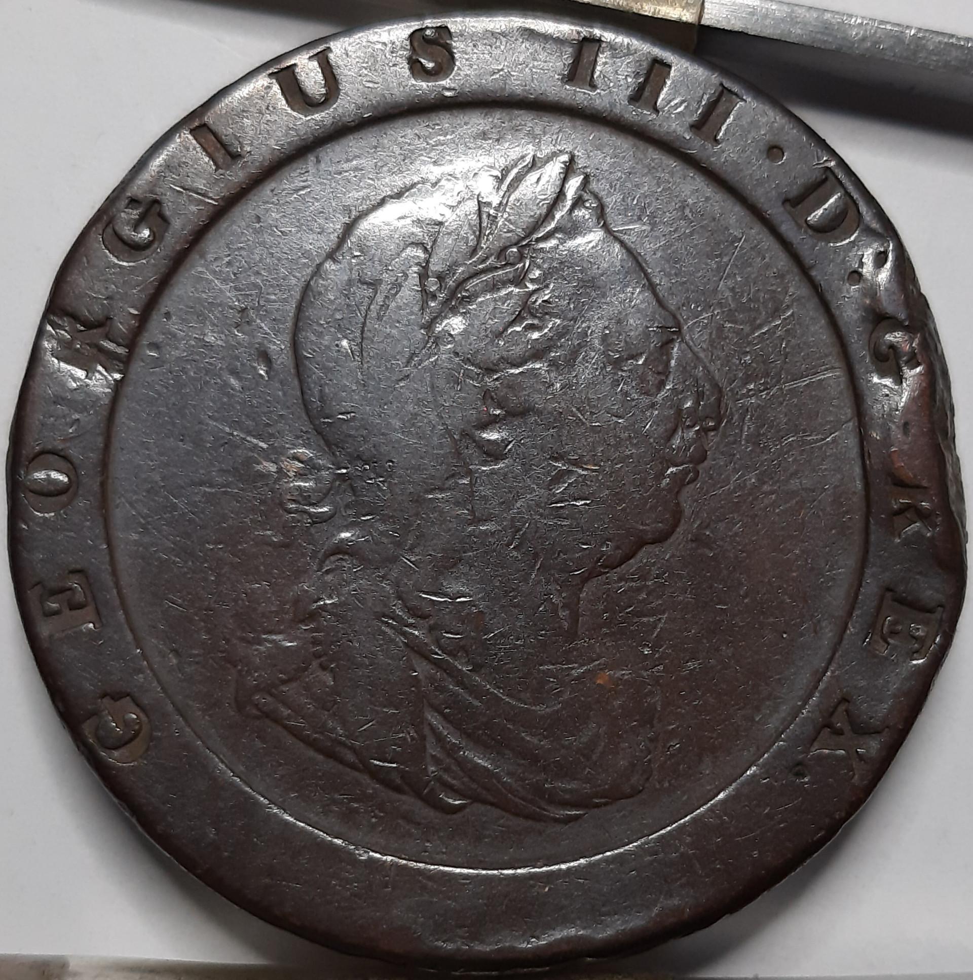 Jungtinė Karalystė 2 Pensai 1797 KM#619 (5298)