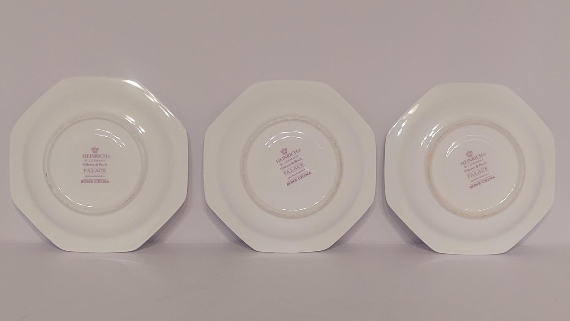 3 Villeroy & Boch Palace Bone China lėštutės~11cm