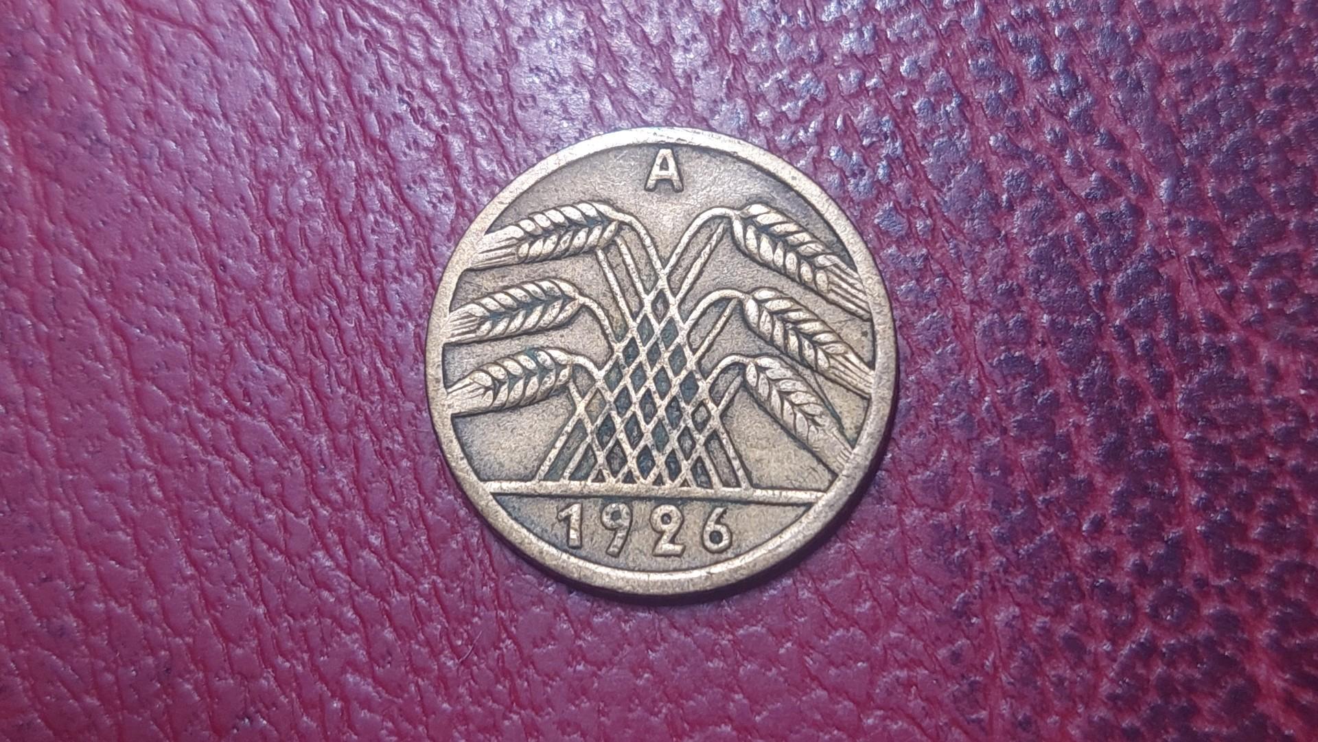 Vokietija 5 reichspfenigai, 1926A KM# 39