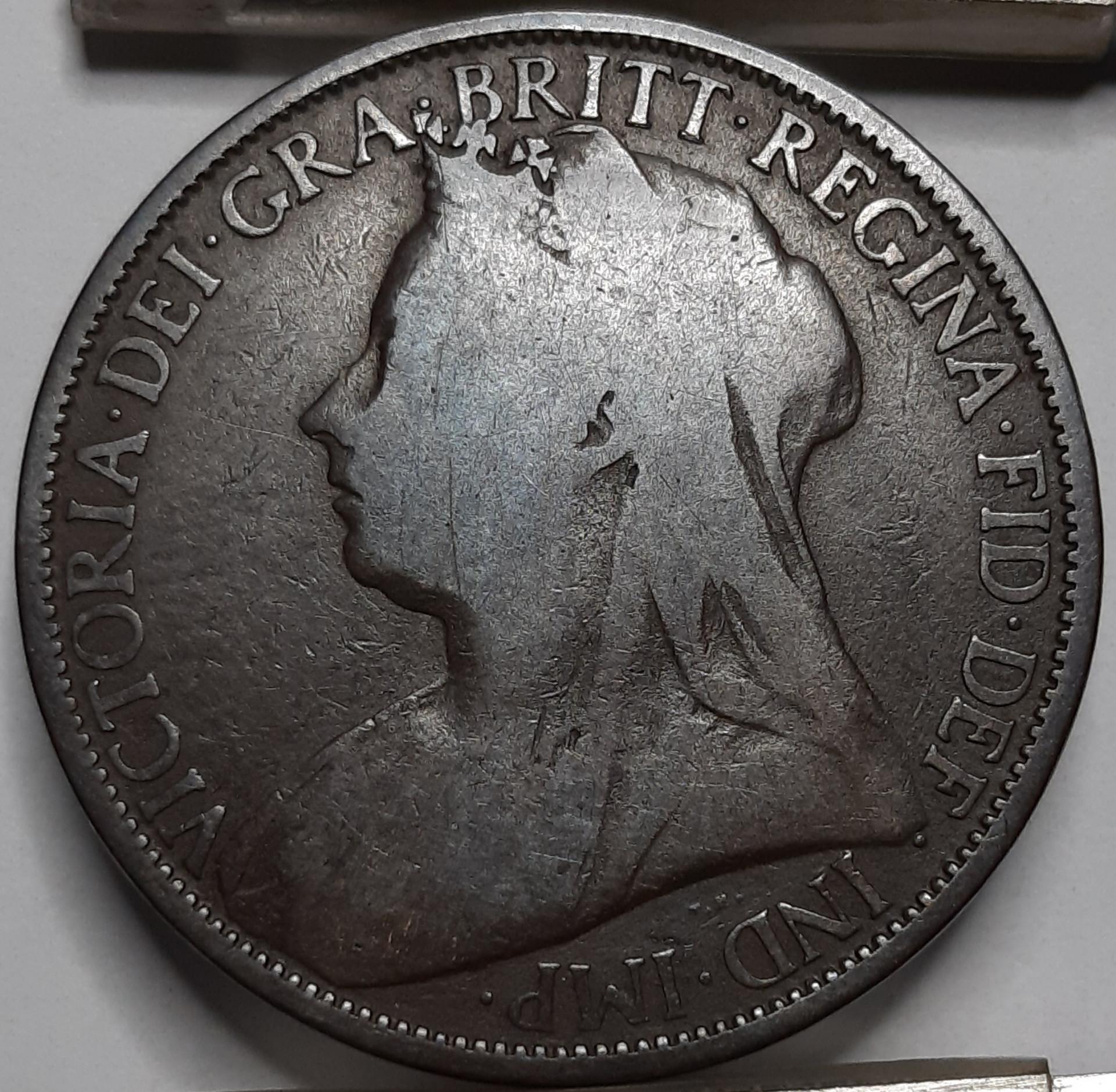 Jungtinė Karalystė 1 Pensas 1895 KM#790 (5256) 