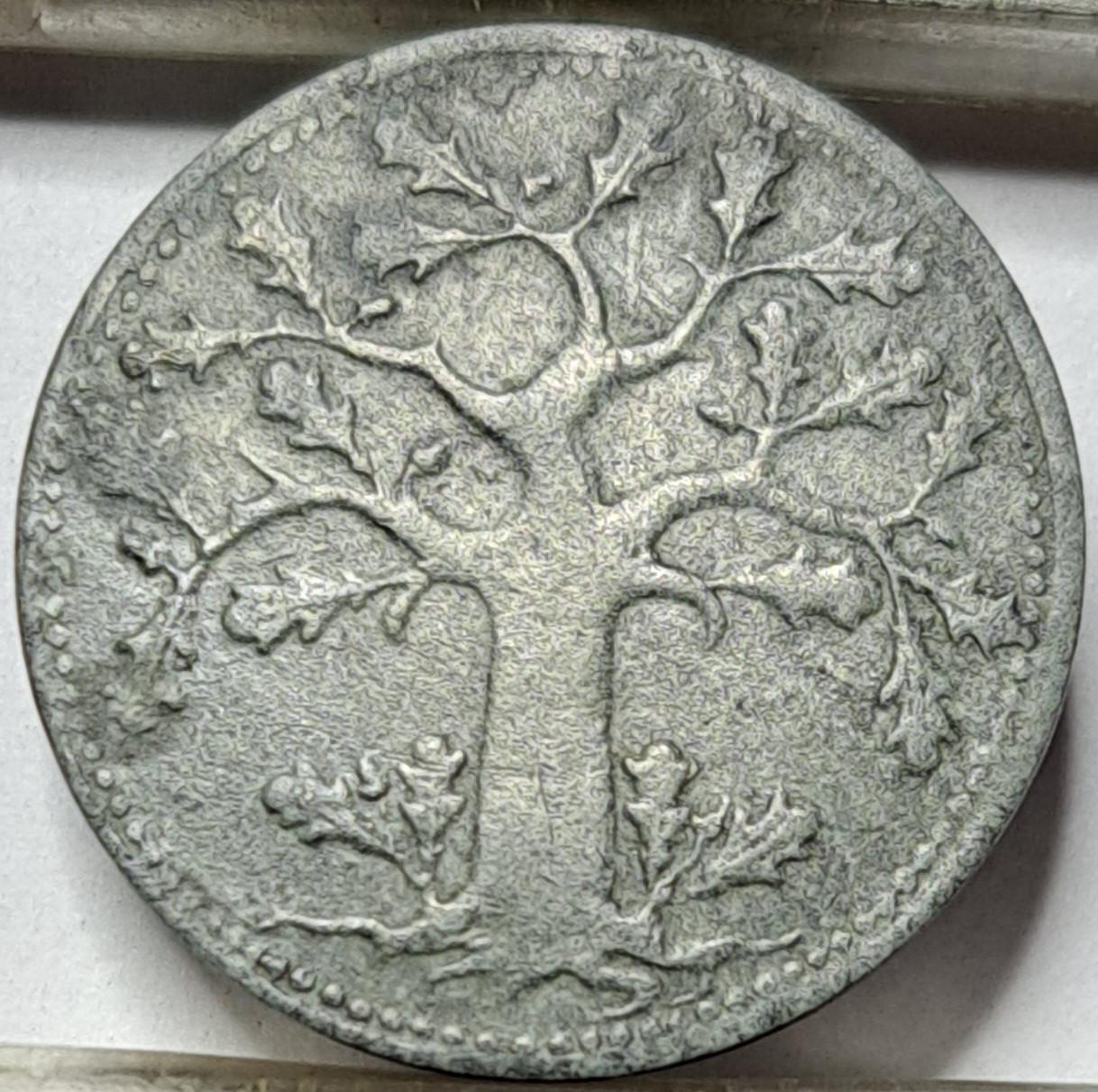 Vokietija 5 pfenigai 1917 N#41450 (5331) 