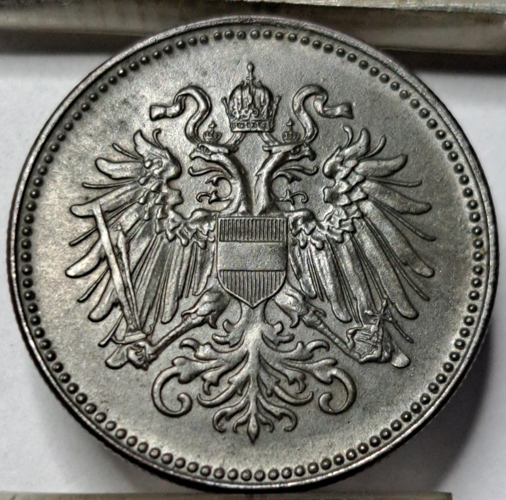 Austrija 20 Helerių 1918 Brokas KM#2826 (5425)