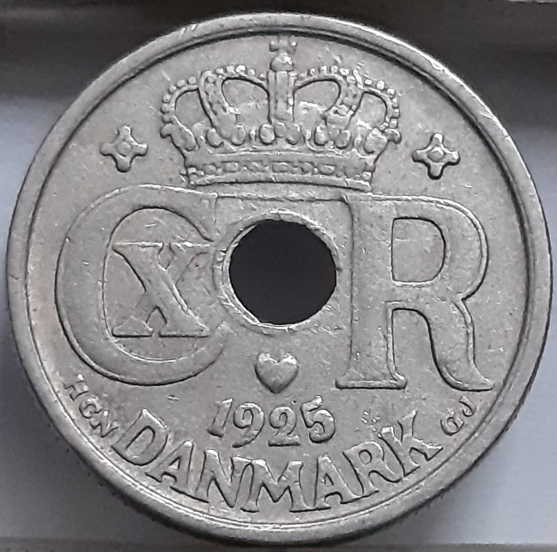 Danija 10 Erių 1925 KM#822 (5423) 