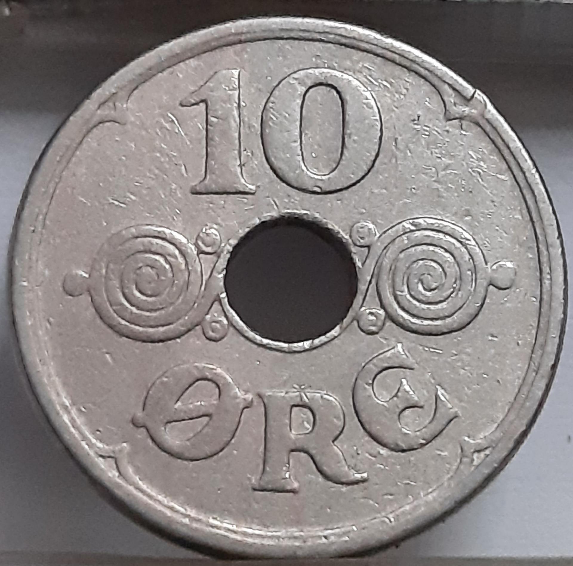 Danija 10 Erių 1939 KM#822 (5453)