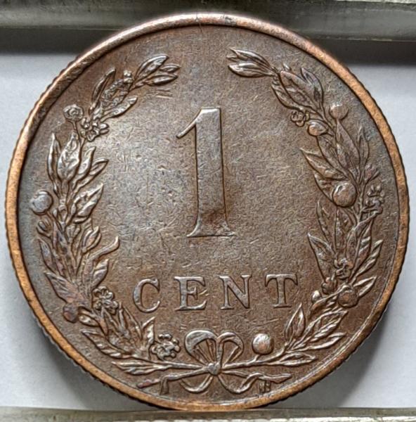 Nyderlandai 1 Centas 1901 K KM#130 (5435)