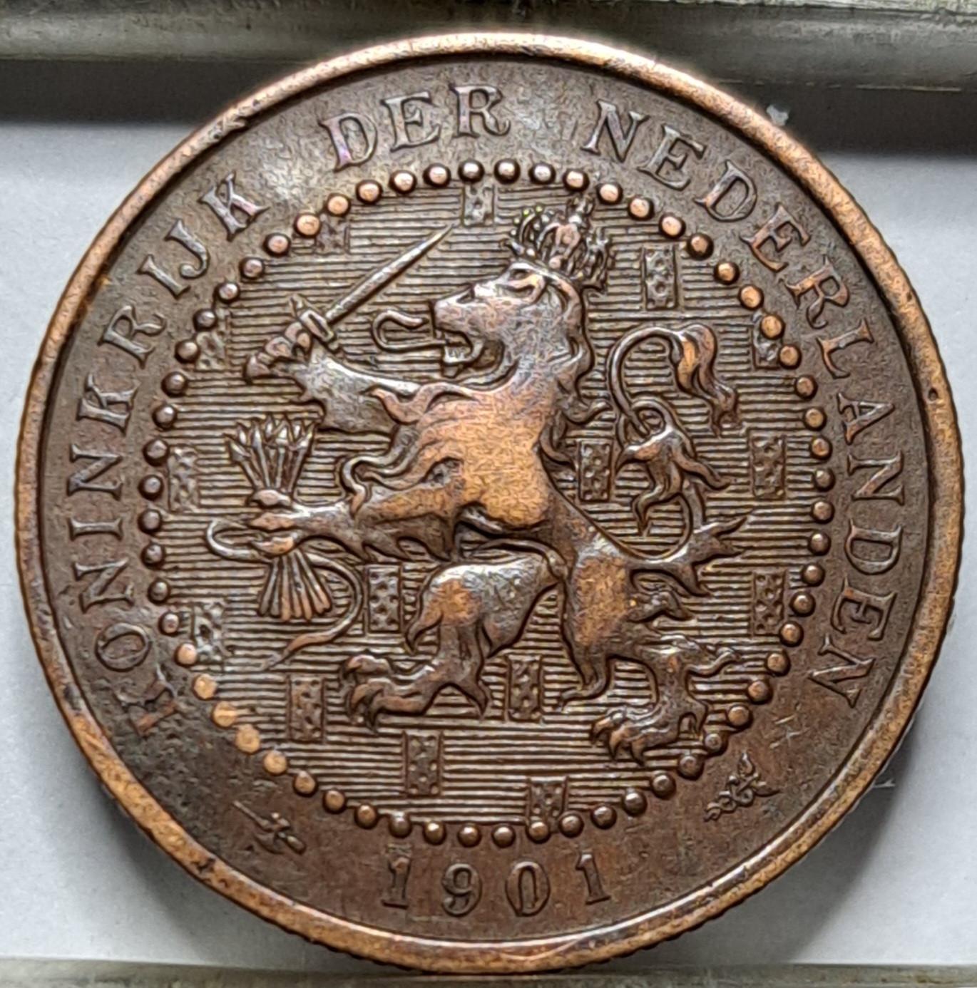 Nyderlandai 1 Centas 1901 K KM#130 (5435)