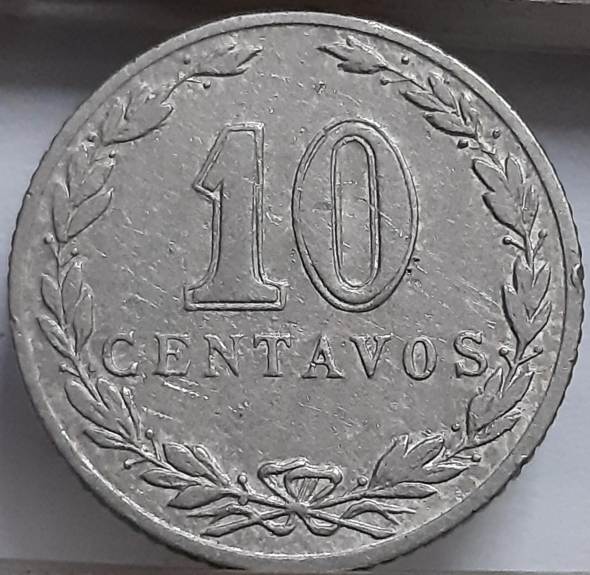 Argentina 10 Sentavų 1899 KM#35 (5416)