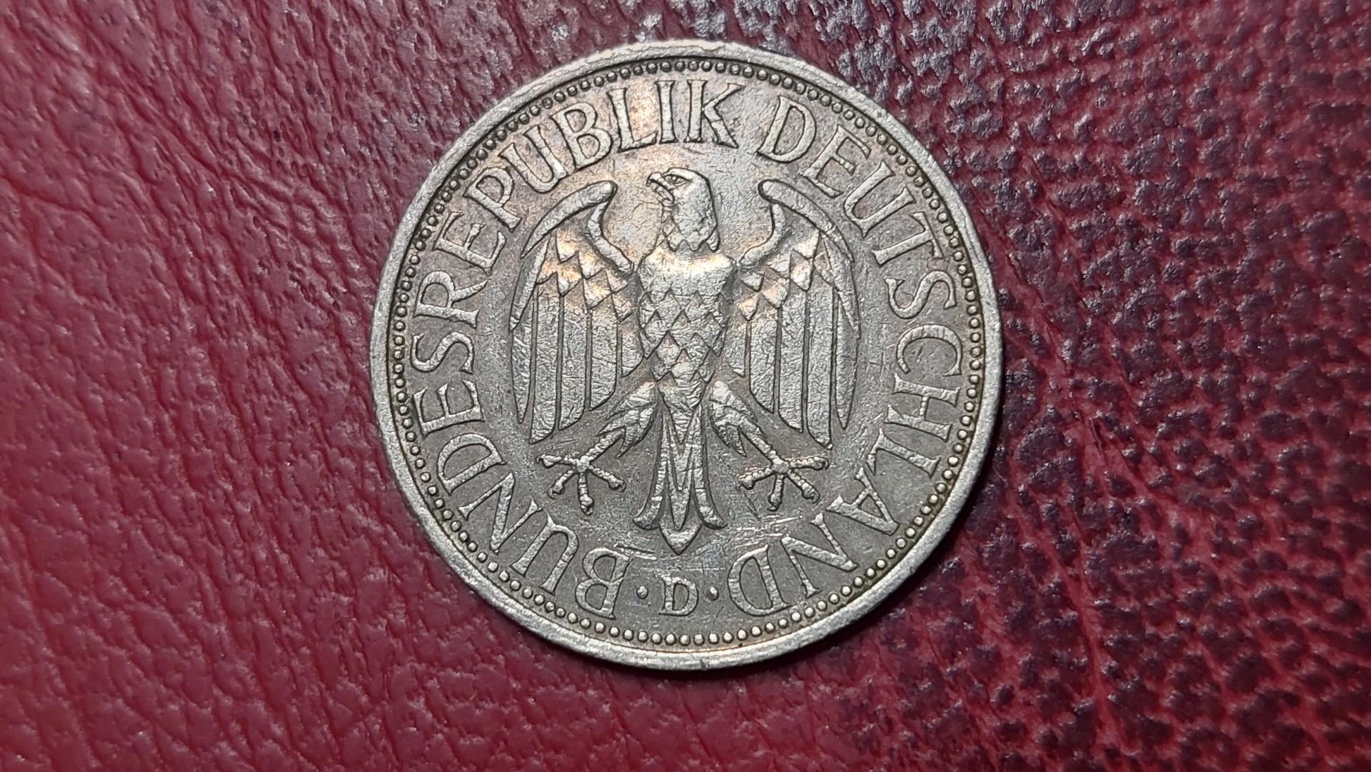 Vokietija 1 markė, 1974D KM# 110