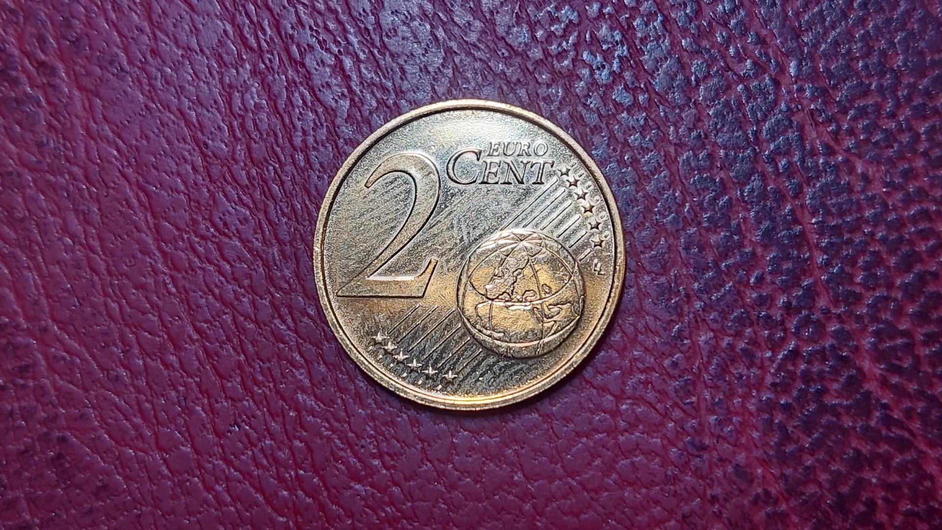 Suomija 2 euro centai, 2004 KM# 99 aukso spalvos