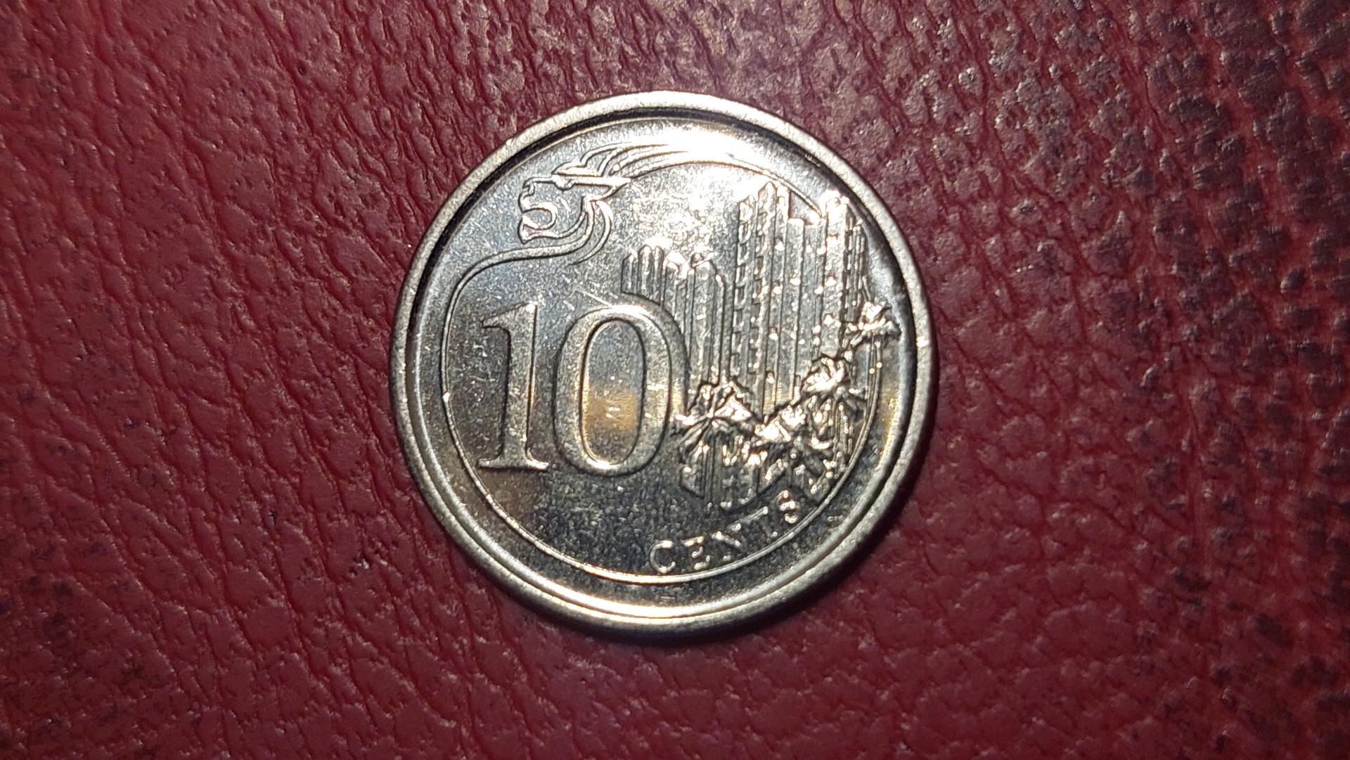 Singapūras 10 centų, 2013 KM# 346