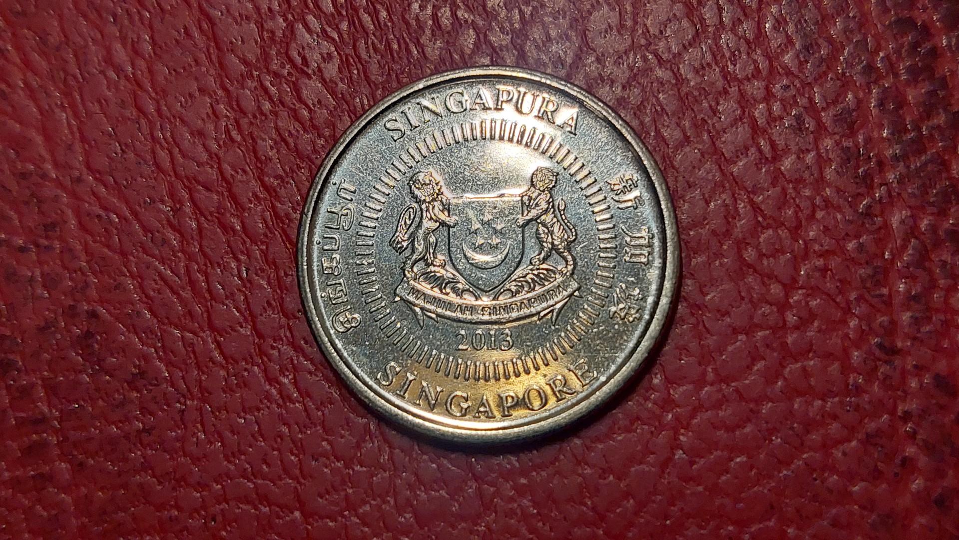 Singapūras 10 centų, 2013 KM# 346