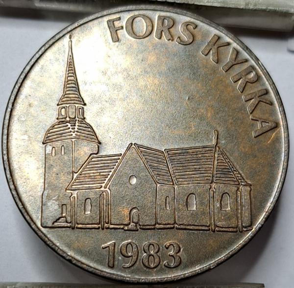 Švedija Fors Bažnyčia 20 kronų 1983 (5516)