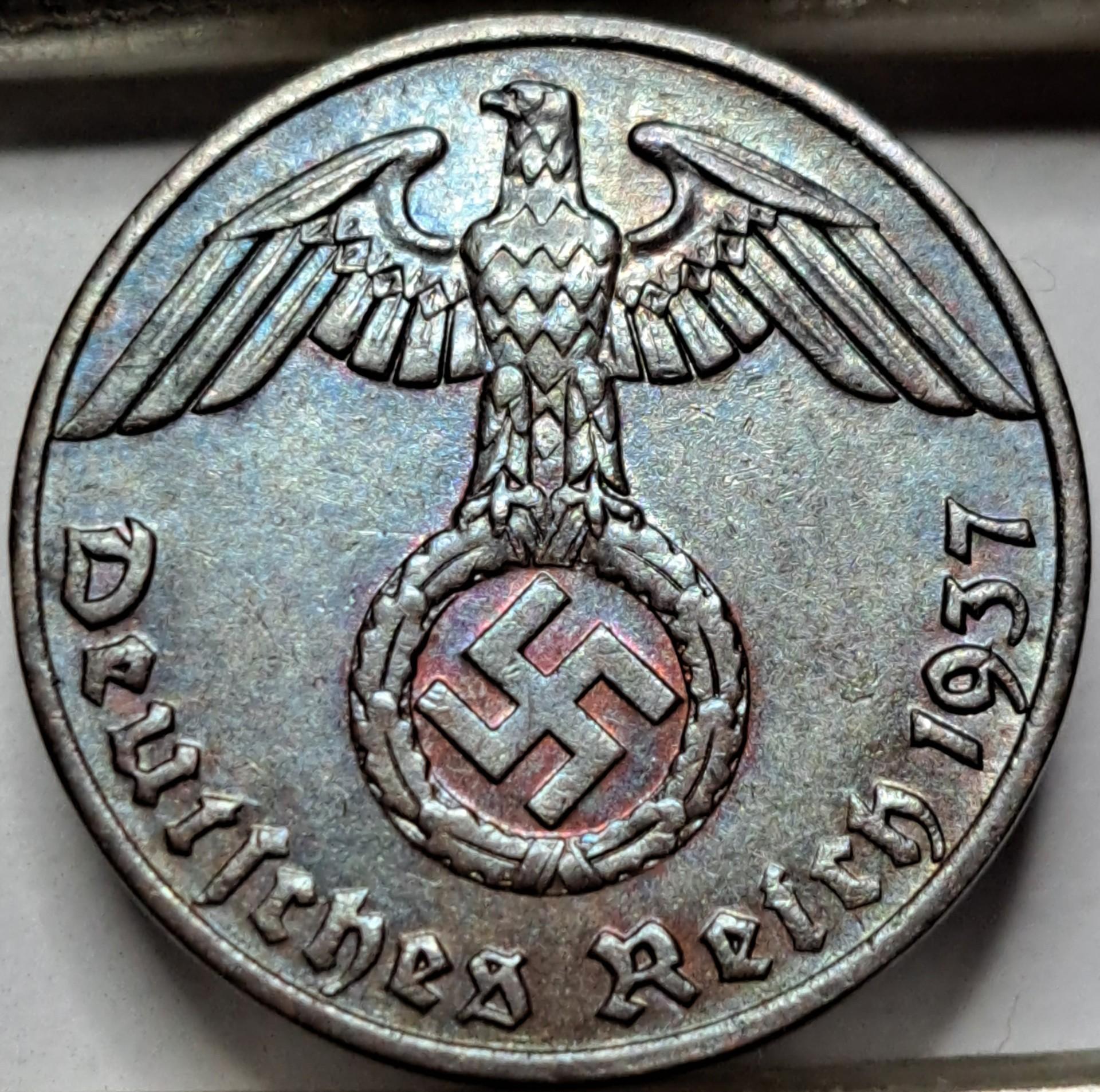 Vokietija 1 Reichspfenigas 1937 A KM#89 (5539)