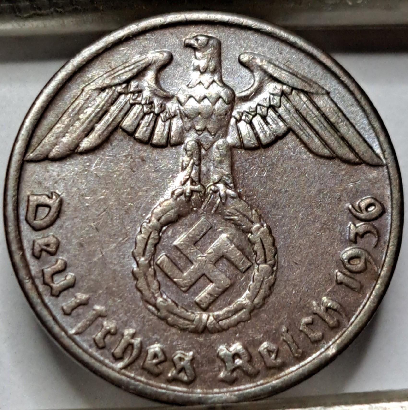 Vokietija 1 Reichspfenigas 1936 A KM#89 (5540)