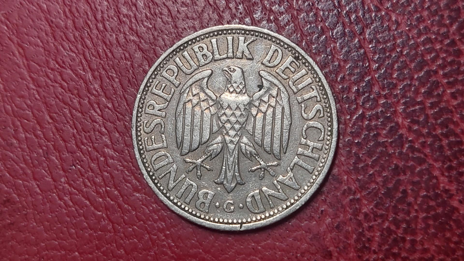 Vokietija 1 markė, 1950G KM# 110