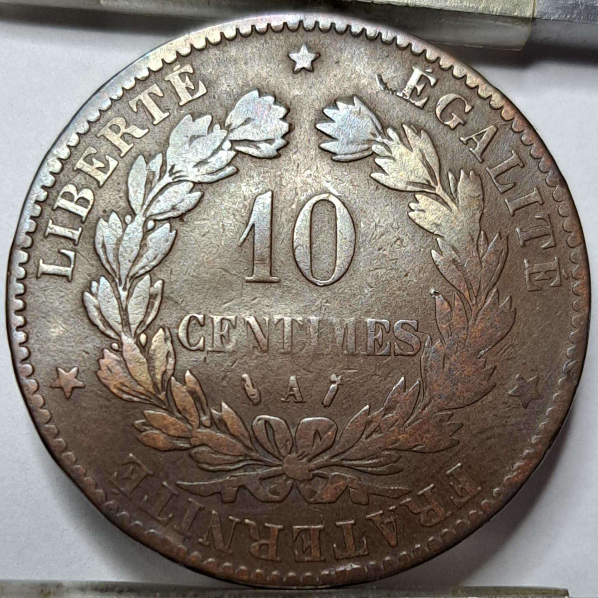 Prancūzija 10 santimų 1886 KM#815 (5565)