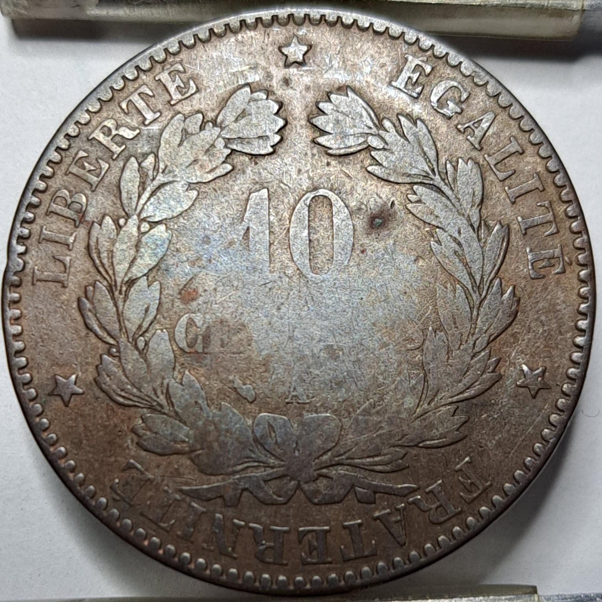 Prancūzija 10 santimų 1896 A KM#815 (5564)