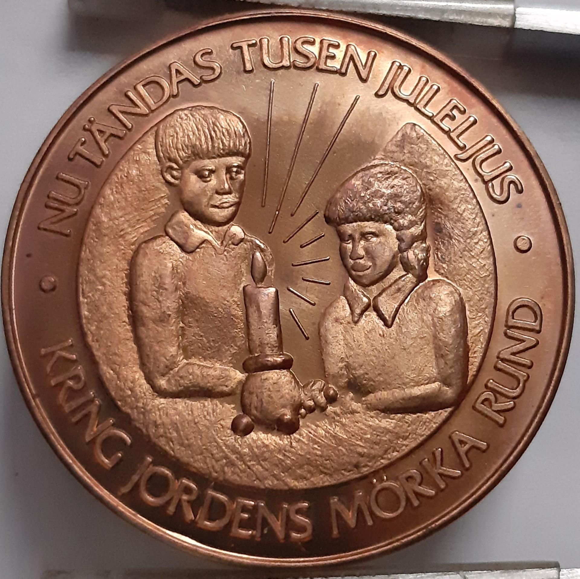 Švedija Kalėdų Moneta 1979 - 1000 lempučių (5589)