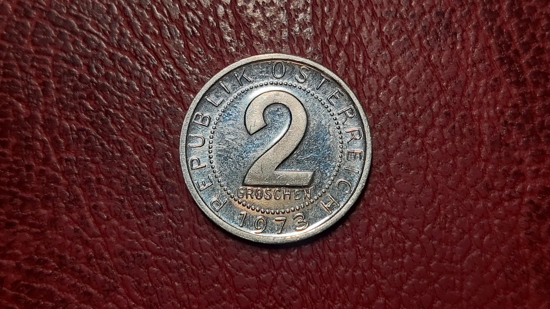 Austrija 2 grošenai, 1973 KM# 2876