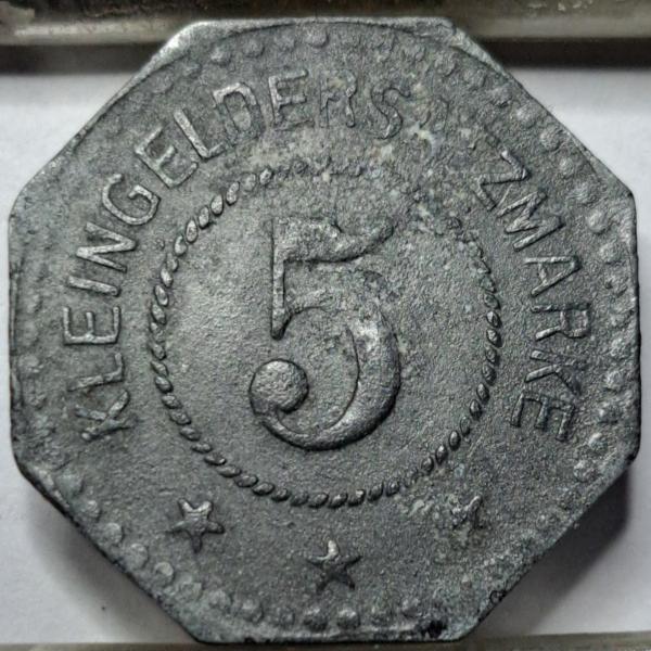 Vokietija 5 Pfenigai 1917 N#78285 (5647)