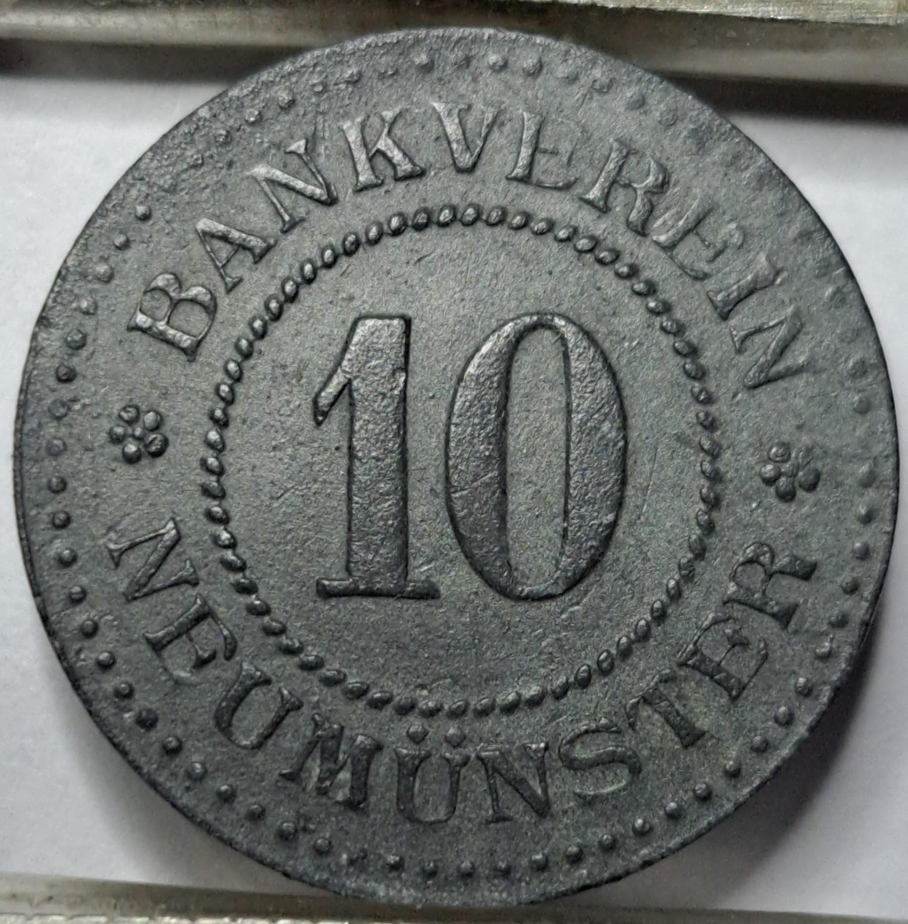 Vokietija 10 Pfenigų 1914-1924 N#26924 (5646)