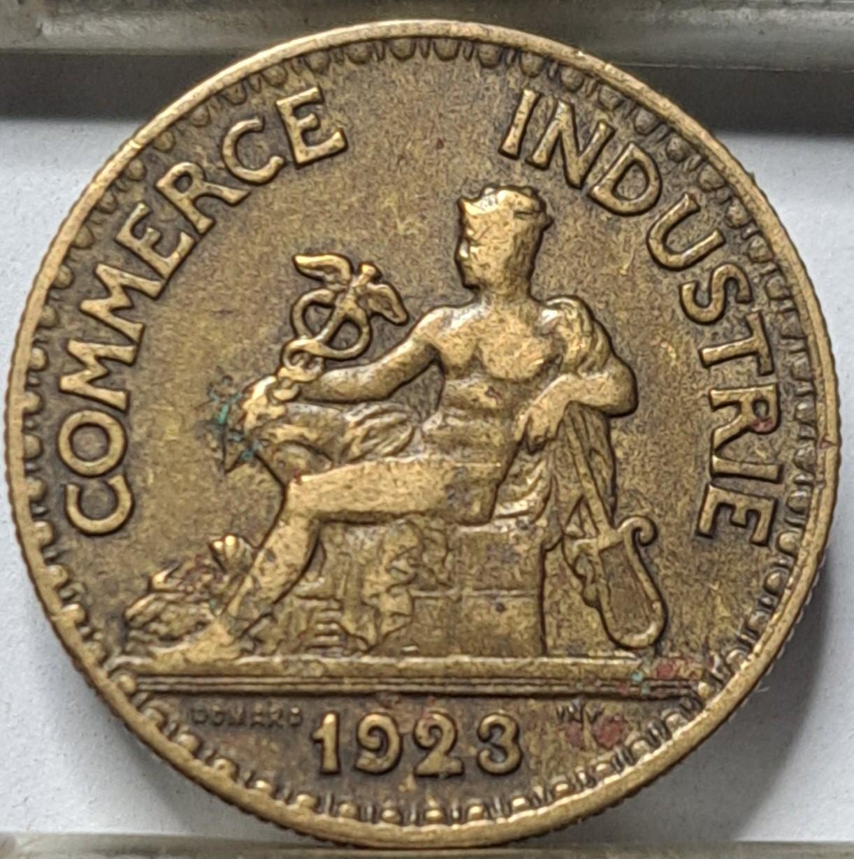 Prancūzija 50 Santimų 1923 KM#884 (5784)