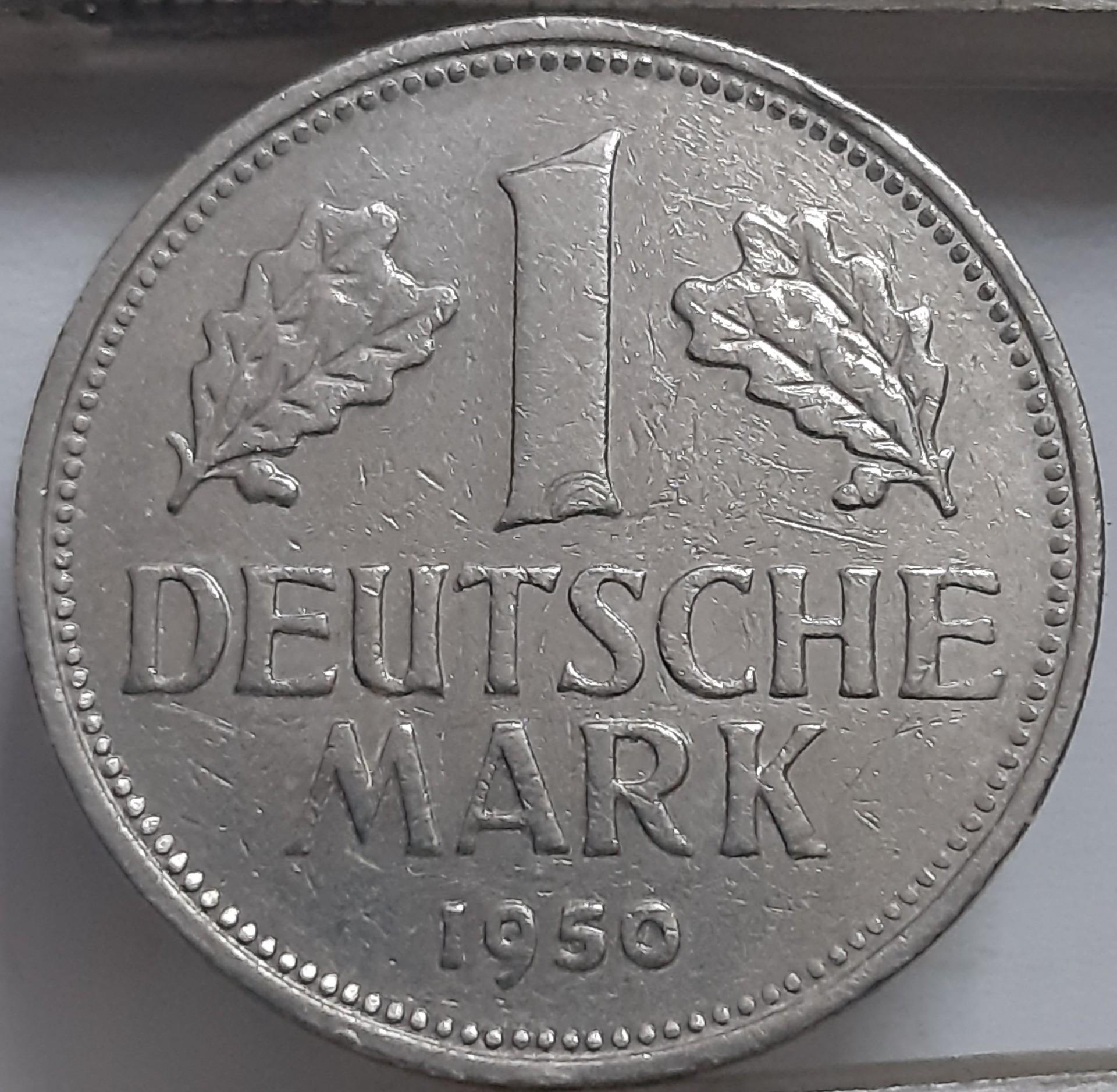 Vokietija 1 Markė 1950 G KM#110 (5787)