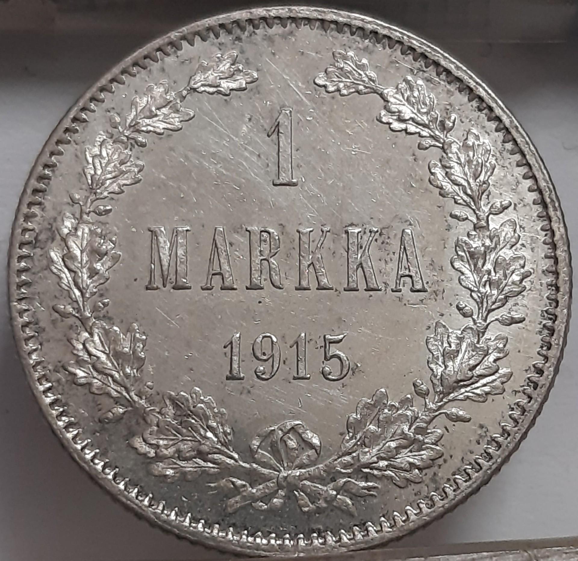 Suomija 1 Markė 1915 KM#3.2 (5789)